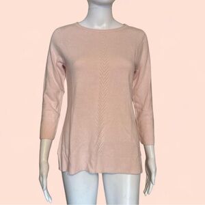 Karen Scott Soft Pink Knit Sweater Top